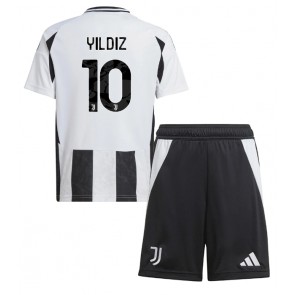 Billiga Juventus Kenan Yildiz #10 Hemmatröja Barn 2024-25 Kortärmad (+ Korta byxor)